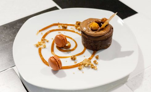 Фондан с соленой карамелью